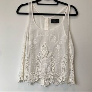 Dolce Vita White Embroidered Top
